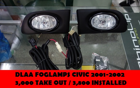 DLAA FOGLAMPS CIVIC 2001-2002 